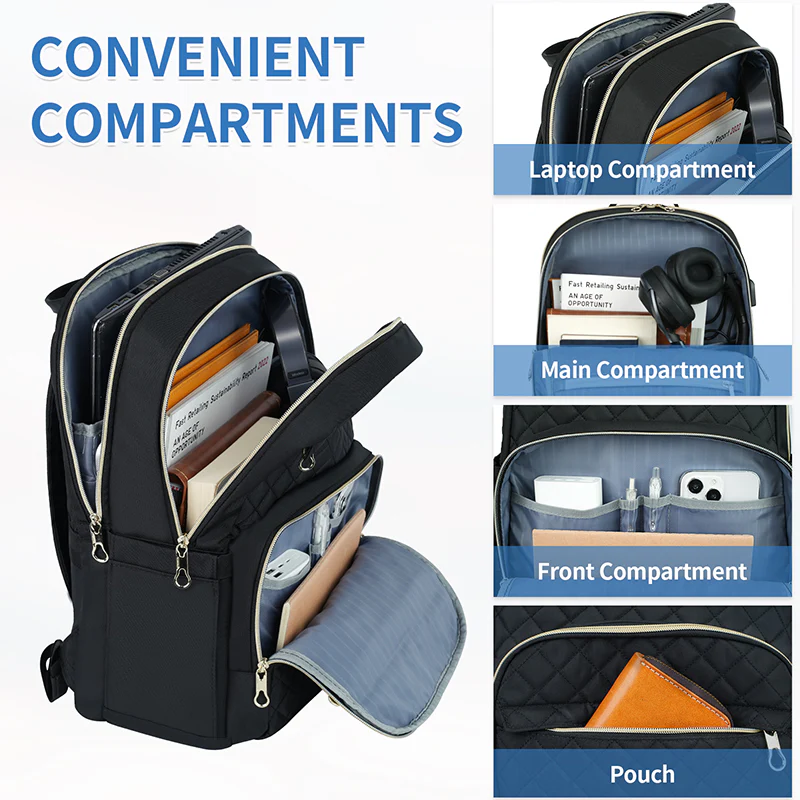 KROSER 15.6" Laptop Backpack with USB Port - Image 3