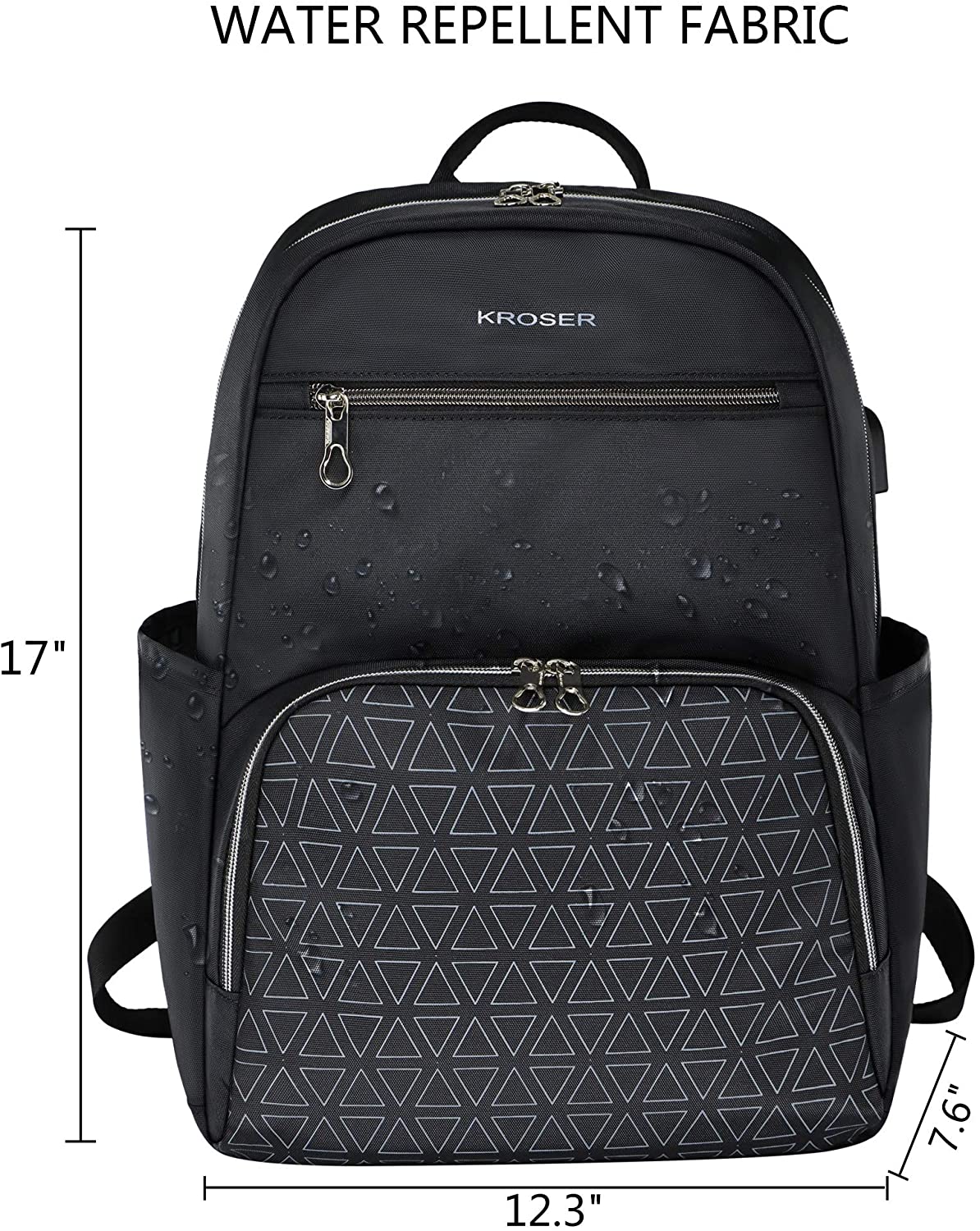 KROSER 15.6" Nylon Laptop Backpack - Image 4