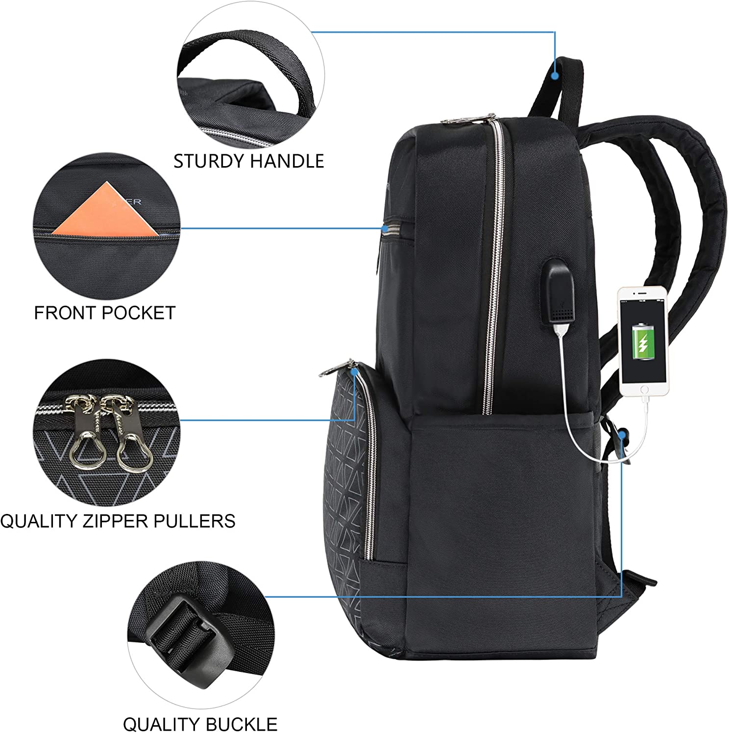KROSER 15.6" Nylon Laptop Backpack - Image 6