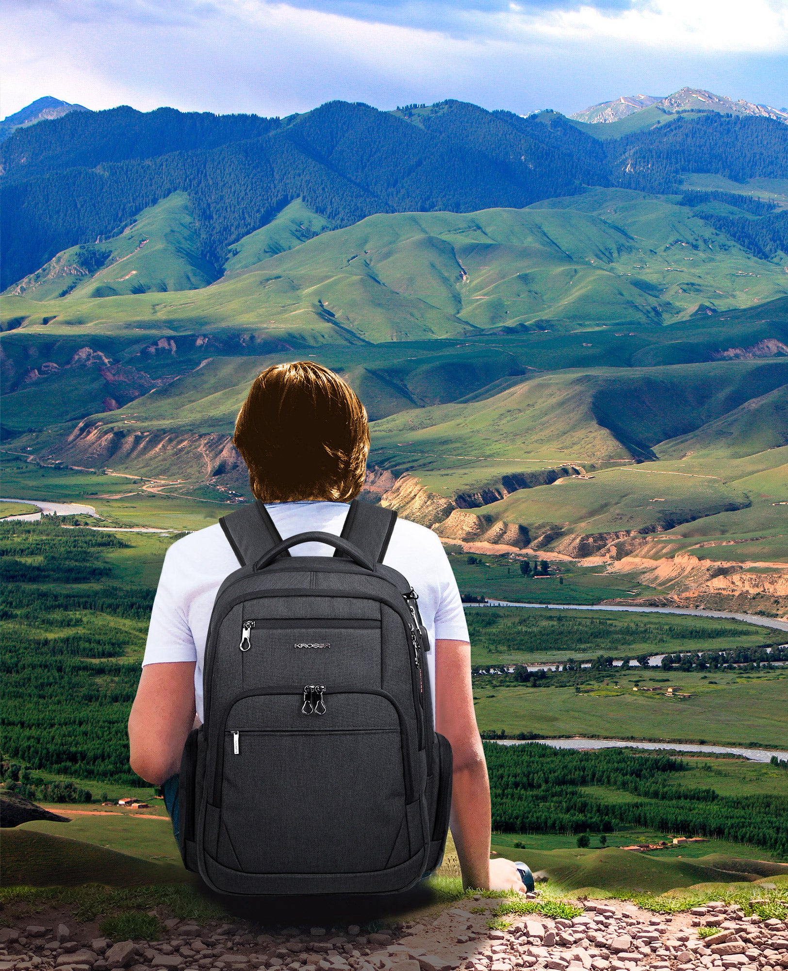 KROSER 17.3" Business Travel Laptop Backpack - Image 7