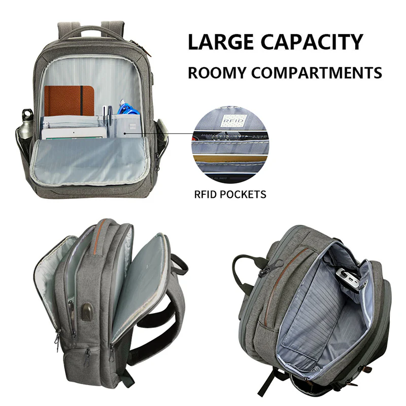 KROSER 17.3" Large Laptop Backpack with USB Charging Port - Image 11