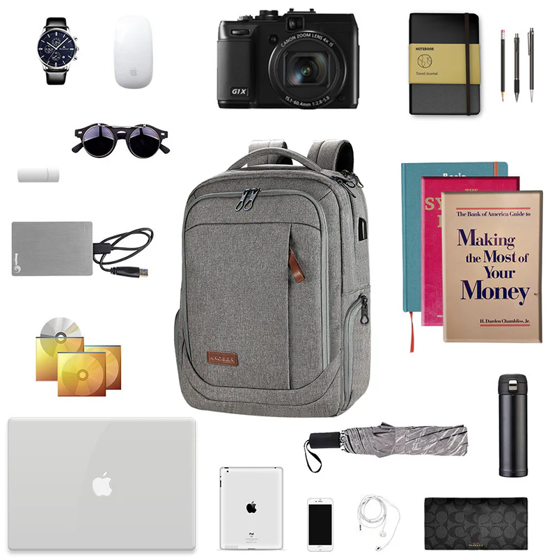 KROSER 17.3" Large Laptop Backpack with USB Charging Port - Image 14