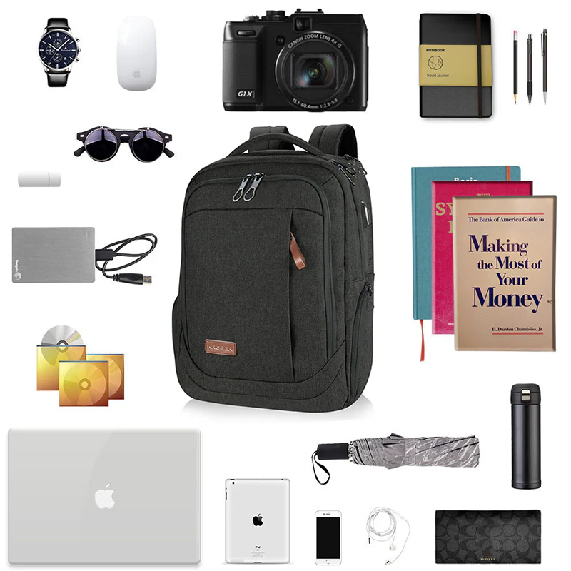 KROSER 17.3" Large Laptop Backpack with USB Charging Port - Image 7
