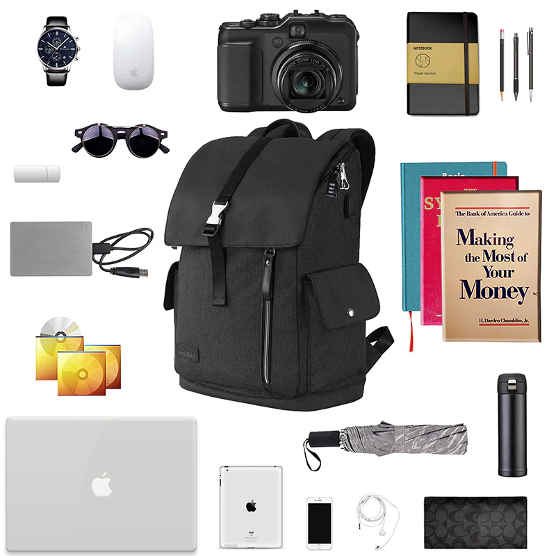 KROSER 17.3" Travel Laptop Backpack with USB Port - Image 7