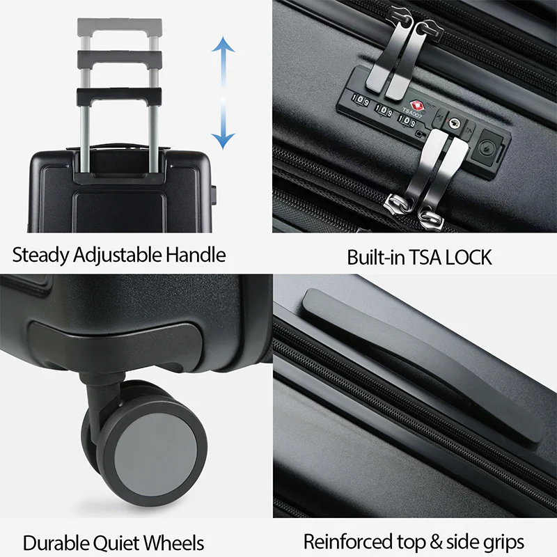 KROSER 20" Expandable Carry-On Luggage with Front Pocket - Image 12