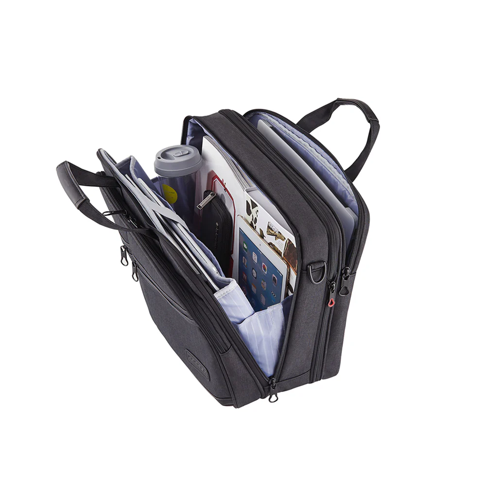 KROSER 17.3" Expandable Laptop Briefcase with RFID - Image 4