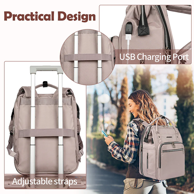 KROSER Foldable Diaper Backpack with Changing Station - Image 5