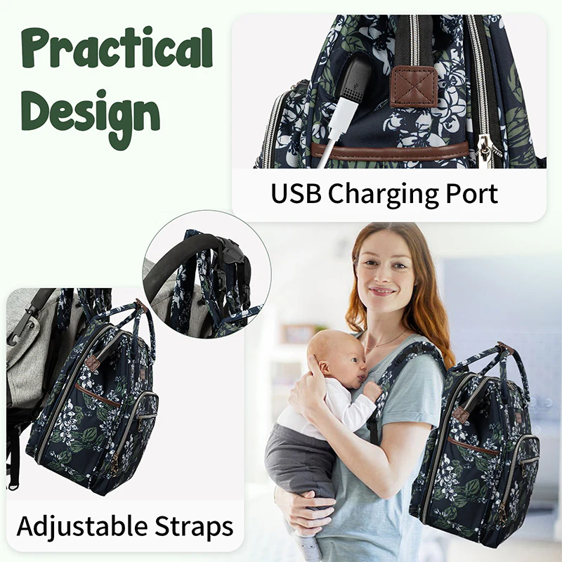 KROSER Foldable Diaper Backpack with Changing Station - Image 3