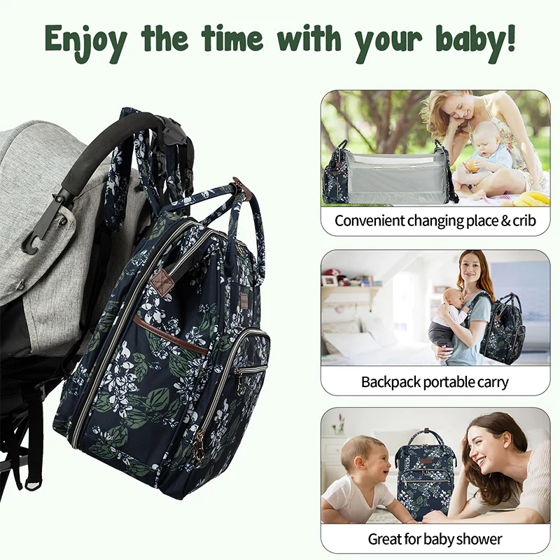KROSER Foldable Diaper Backpack with Changing Station - Image 6