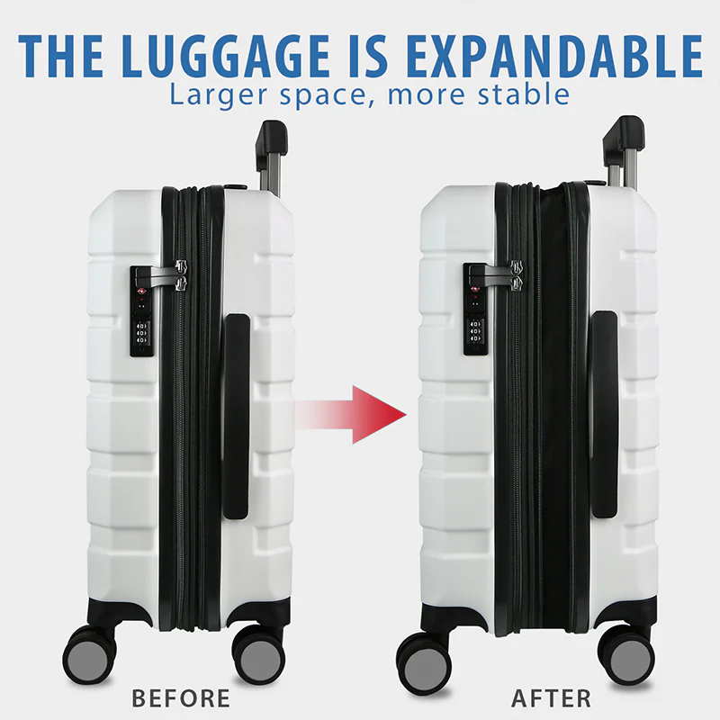 KROSER 20" Hardside Expandable Carry-On Luggage - Image 4