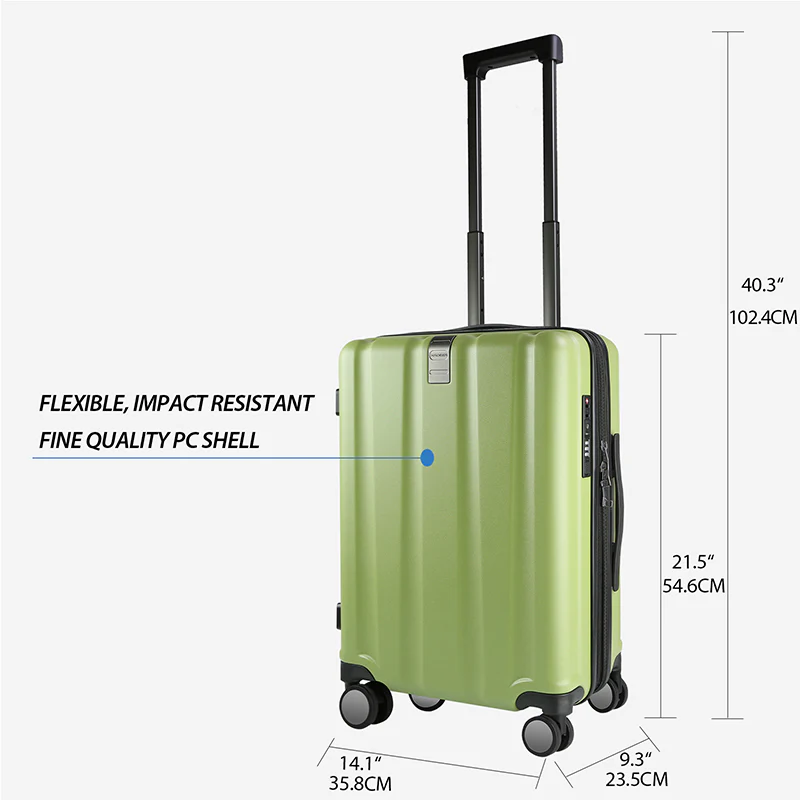 KROSER 20" Hardside Expandable Carry-On Luggage with USB & TSA Lock - Image 8