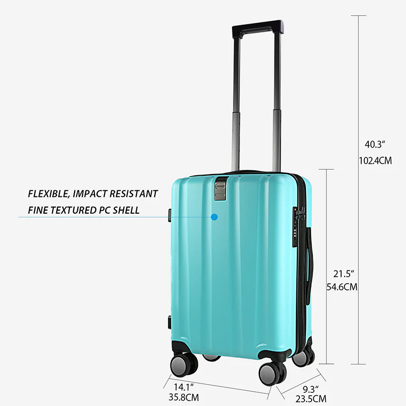 KROSER 20" Hardside Expandable Carry-On Luggage with USB & TSA Lock - Image 2