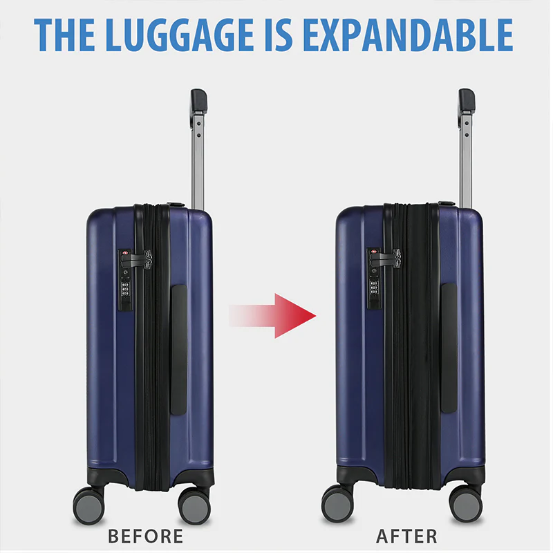 KROSER 20" Hardside Expandable Carry-On Luggage with USB & TSA Lock - Image 3