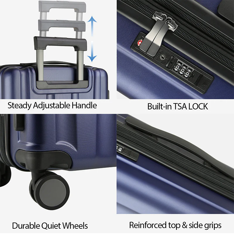 KROSER 20" Hardside Expandable Carry-On Luggage with USB & TSA Lock - Image 4