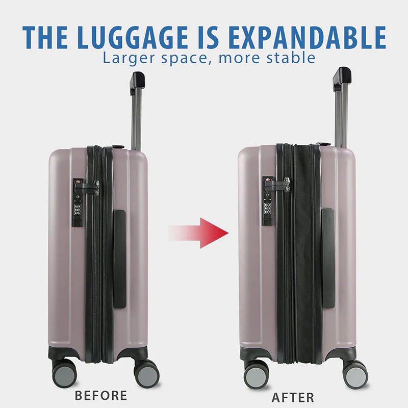 KROSER 20" Hardside Expandable Carry-On Luggage with USB & TSA Lock - Image 3