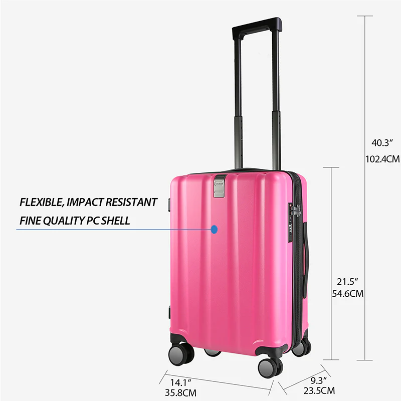 KROSER 20" Hardside Expandable Carry-On Luggage with USB & TSA Lock - Image 2