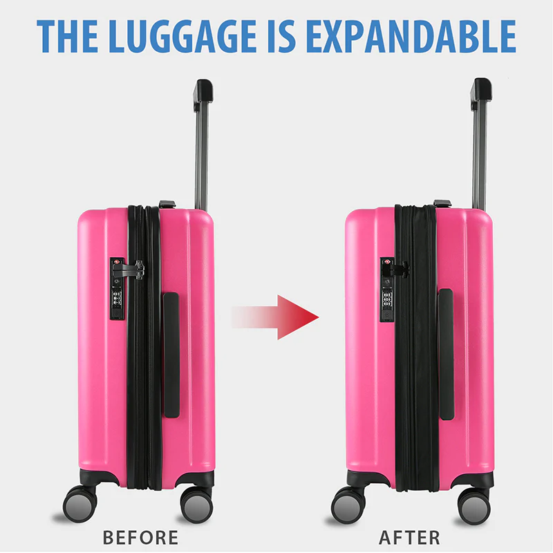 KROSER 20" Hardside Expandable Carry-On Luggage with USB & TSA Lock - Image 3