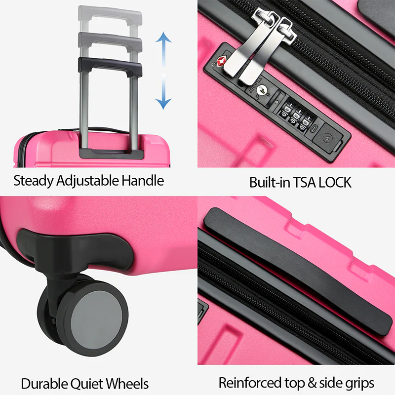 KROSER 20" Hardside Expandable Carry-On Luggage with USB & TSA Lock - Image 3
