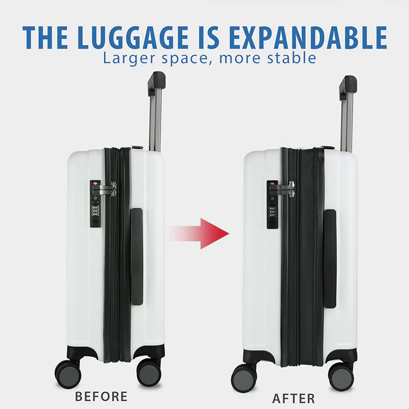 KROSER 20" Hardside Expandable Carry-On Luggage with USB & TSA Lock - Image 4