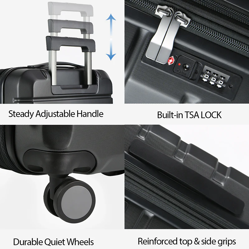 KROSER 20" Hardside Expandable Carry-On Luggage with TSA Lock - Image 4