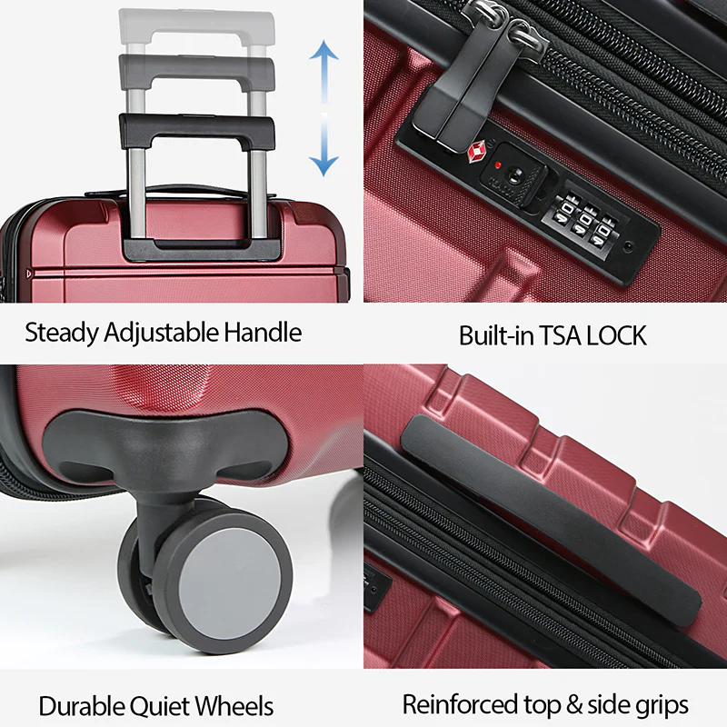KROSER 20" Hardside Expandable Carry-On Luggage with TSA Lock - Image 4