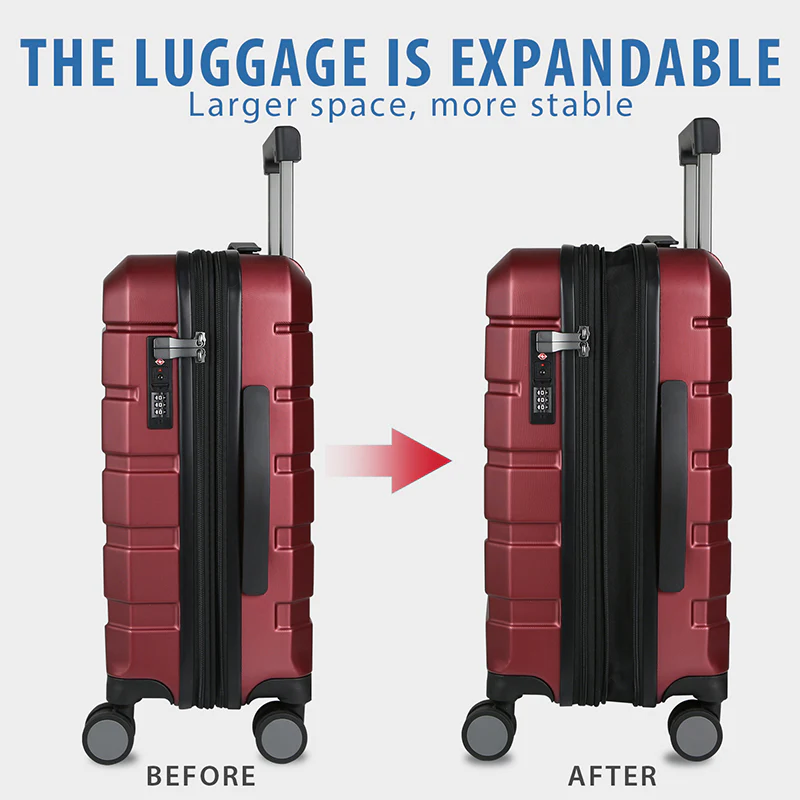 KROSER 20" Hardside Expandable Carry-On Luggage with TSA Lock - Image 5