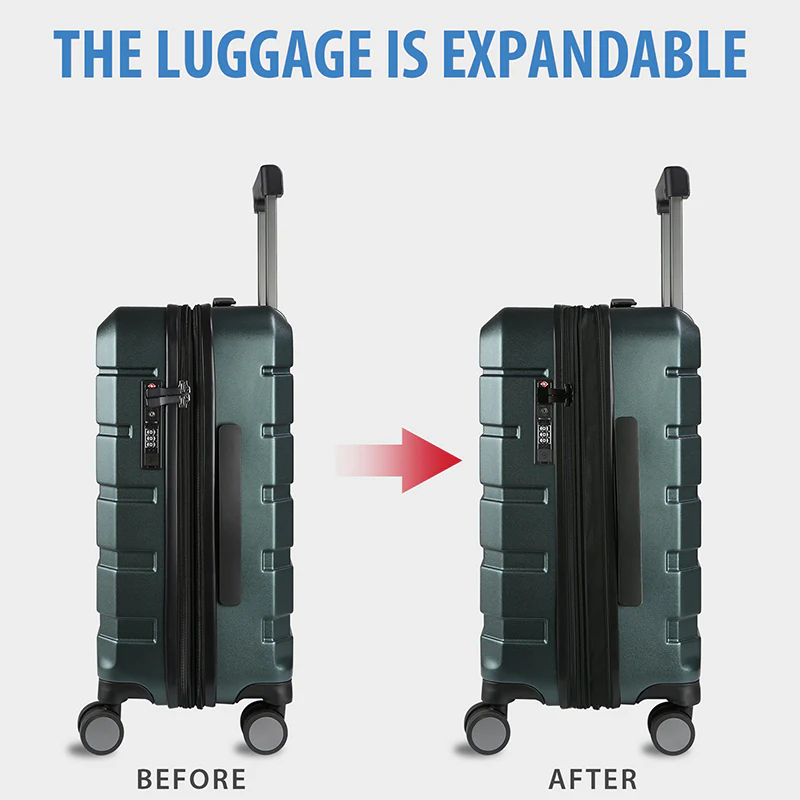 KROSER 20" Hardside Expandable Carry-On Luggage with TSA Lock - Image 3