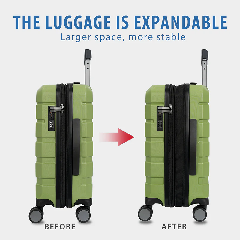 KROSER 20" Hardside Expandable Carry-On Luggage with TSA Lock - Image 3