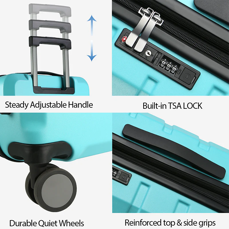 KROSER 20" Hardside Expandable Carry-On Luggage with TSA Lock - Image 4