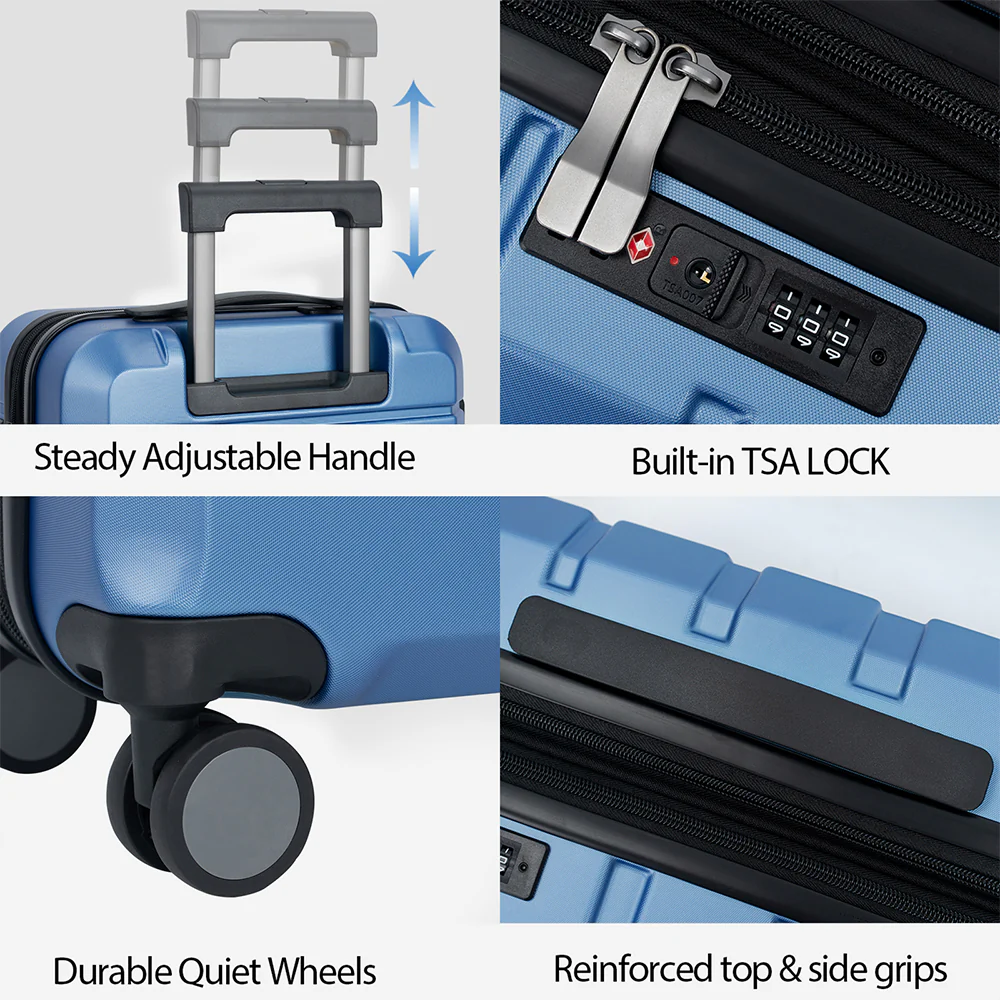 KROSER 20" Hardside Expandable Carry-On Luggage with TSA Lock - Image 3