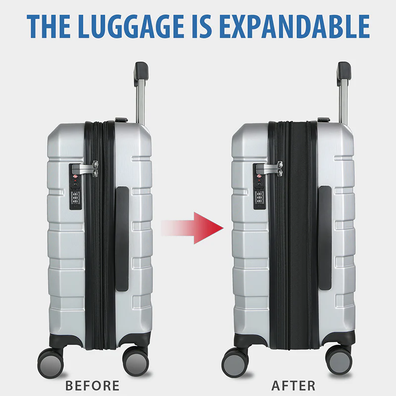 KROSER 20" Hardside Expandable Carry-On Luggage with TSA Lock - Image 4