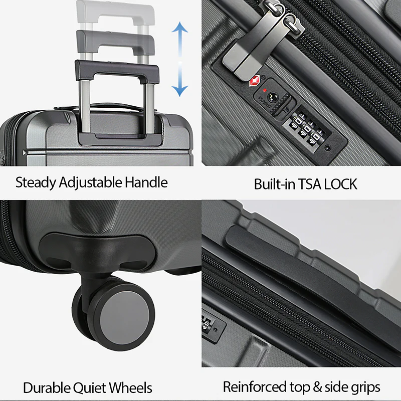 KROSER 20" Hardside Expandable Carry-On Luggage with TSA Lock - Image 4
