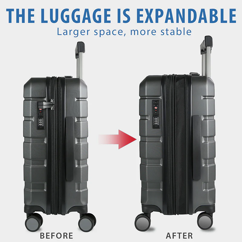 KROSER 20" Hardside Expandable Carry-On Luggage with TSA Lock - Image 5