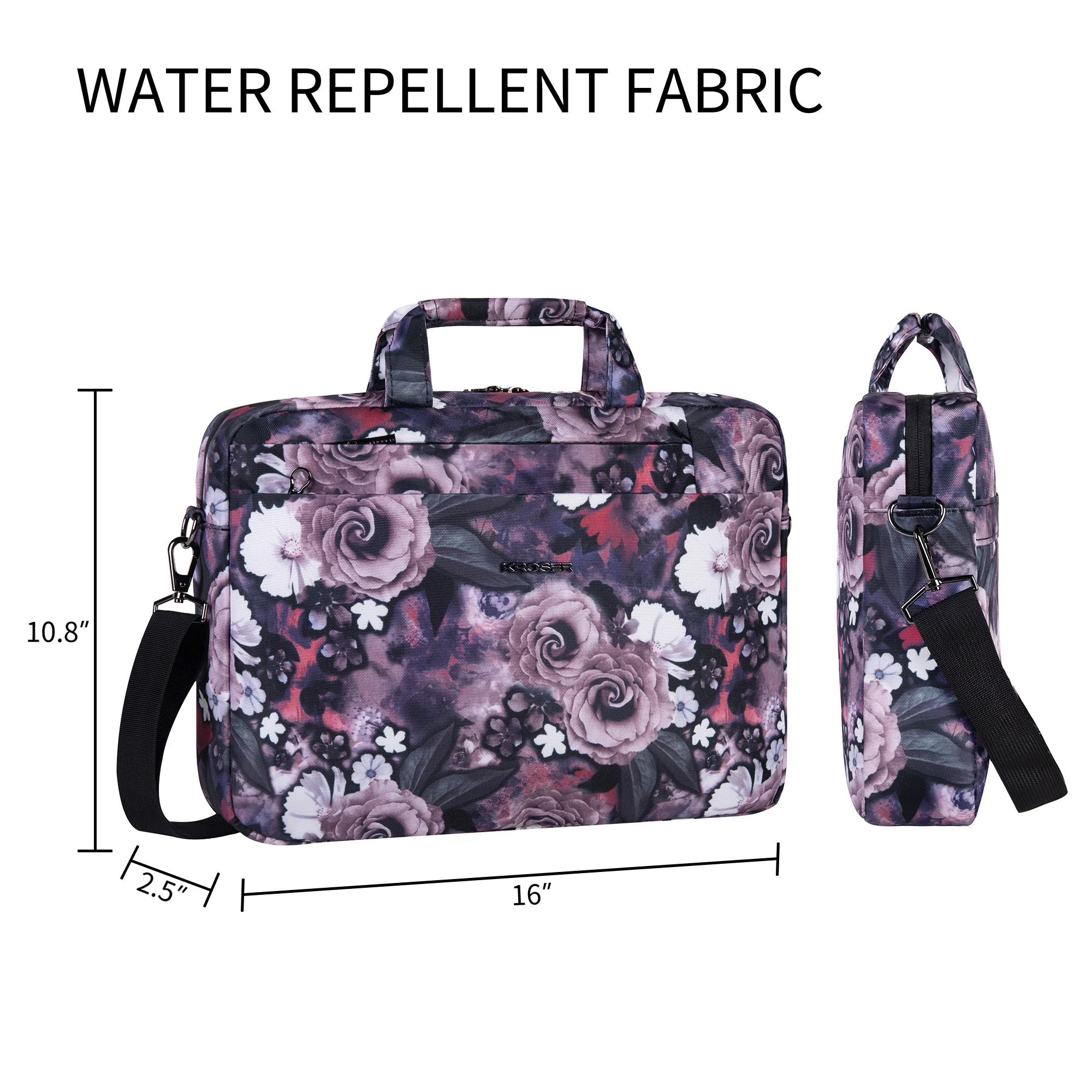 KROSER 15.6" Laptop Shoulder Messenger Bag - Image 4