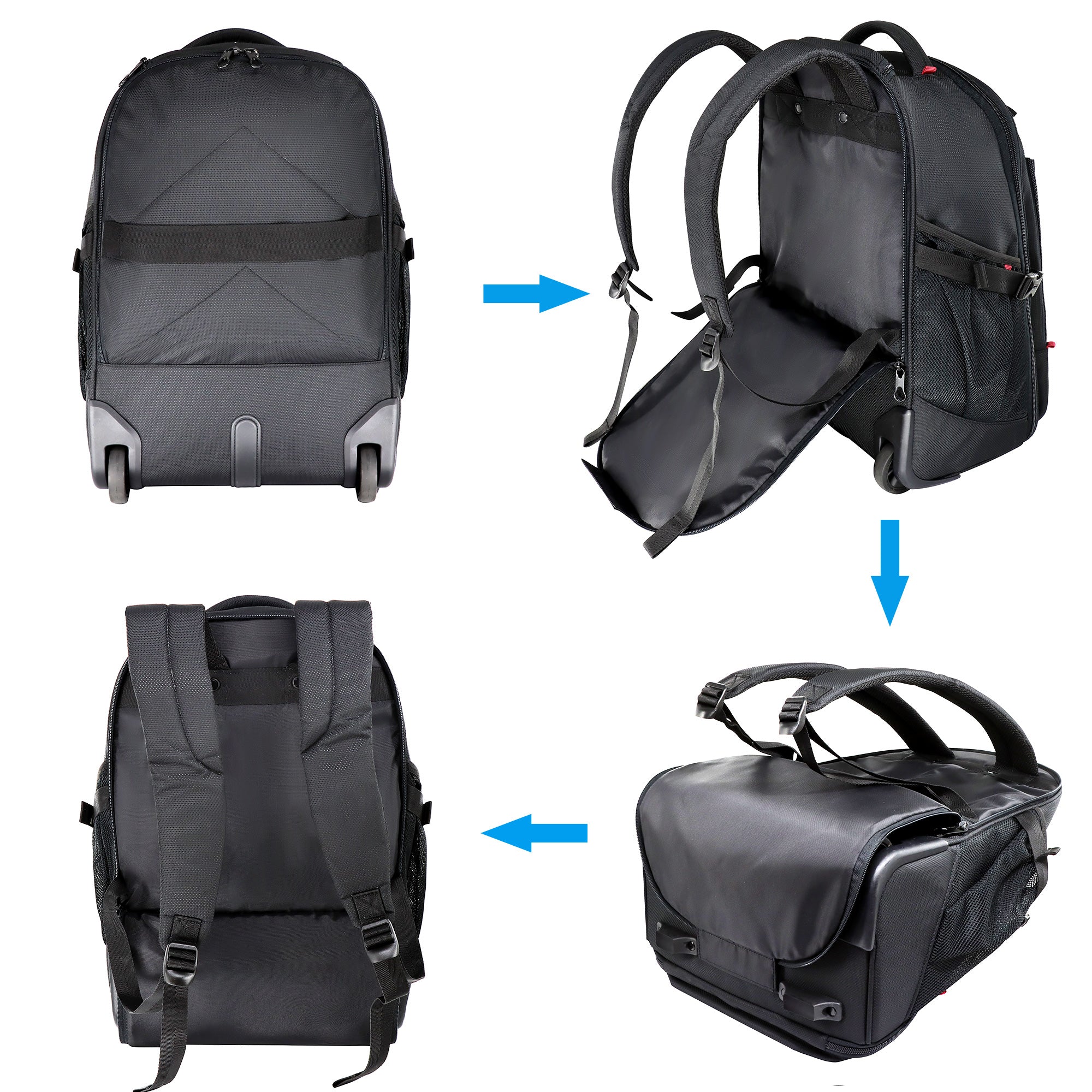 KROSER 17" Rolling Laptop Backpack - Image 7