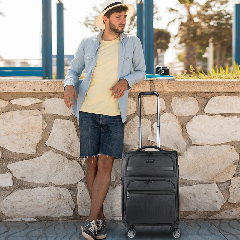 KROSER 20" Softside Expandable Carry-On Luggage with USB & TSA Lock - Image 8