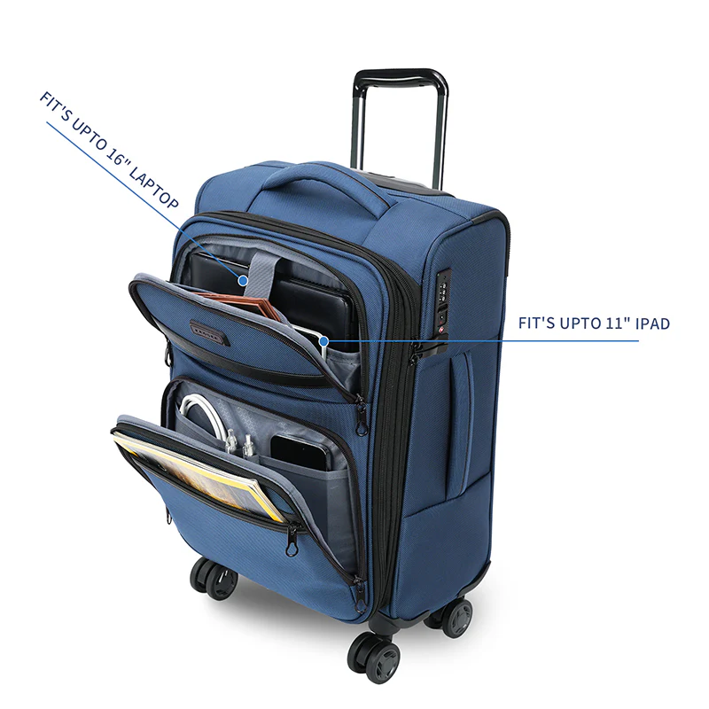 KROSER 20" Softside Expandable Carry-On Luggage with USB & TSA Lock - Image 4