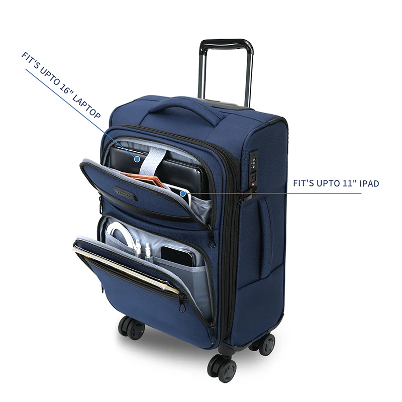KROSER 20" Softside Expandable Carry-On Luggage with USB & TSA Lock - Image 4