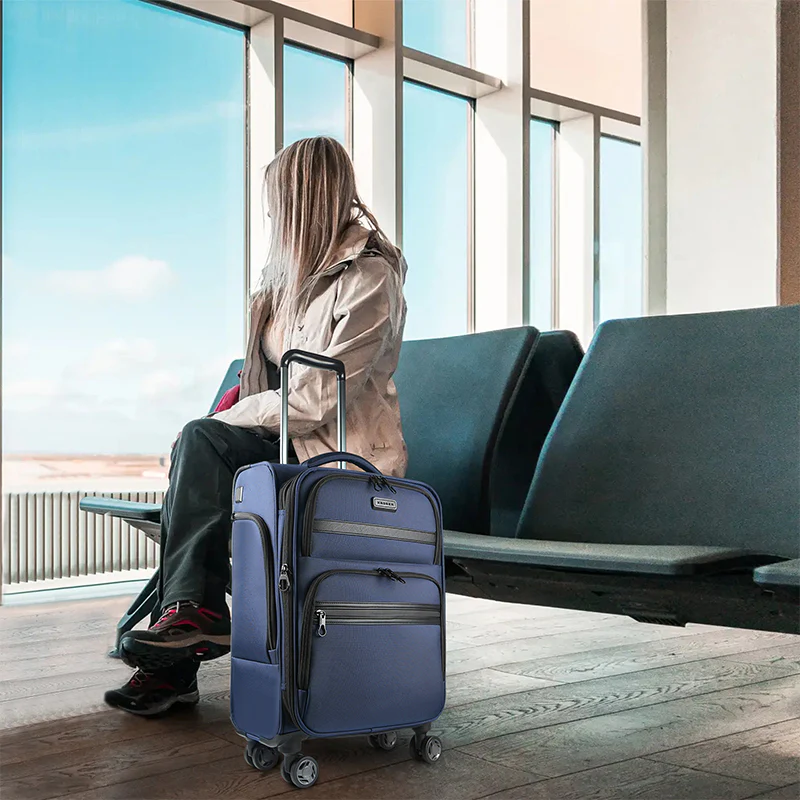 KROSER 20" Softside Expandable Carry-On Luggage with USB & TSA Lock - Image 7