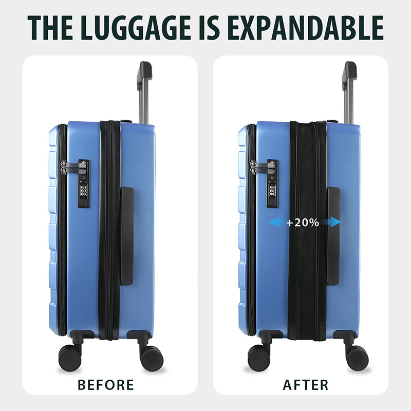 KROSER 20" Top-Loading Carry-On Luggage with USB & TSA Lock - Image 4