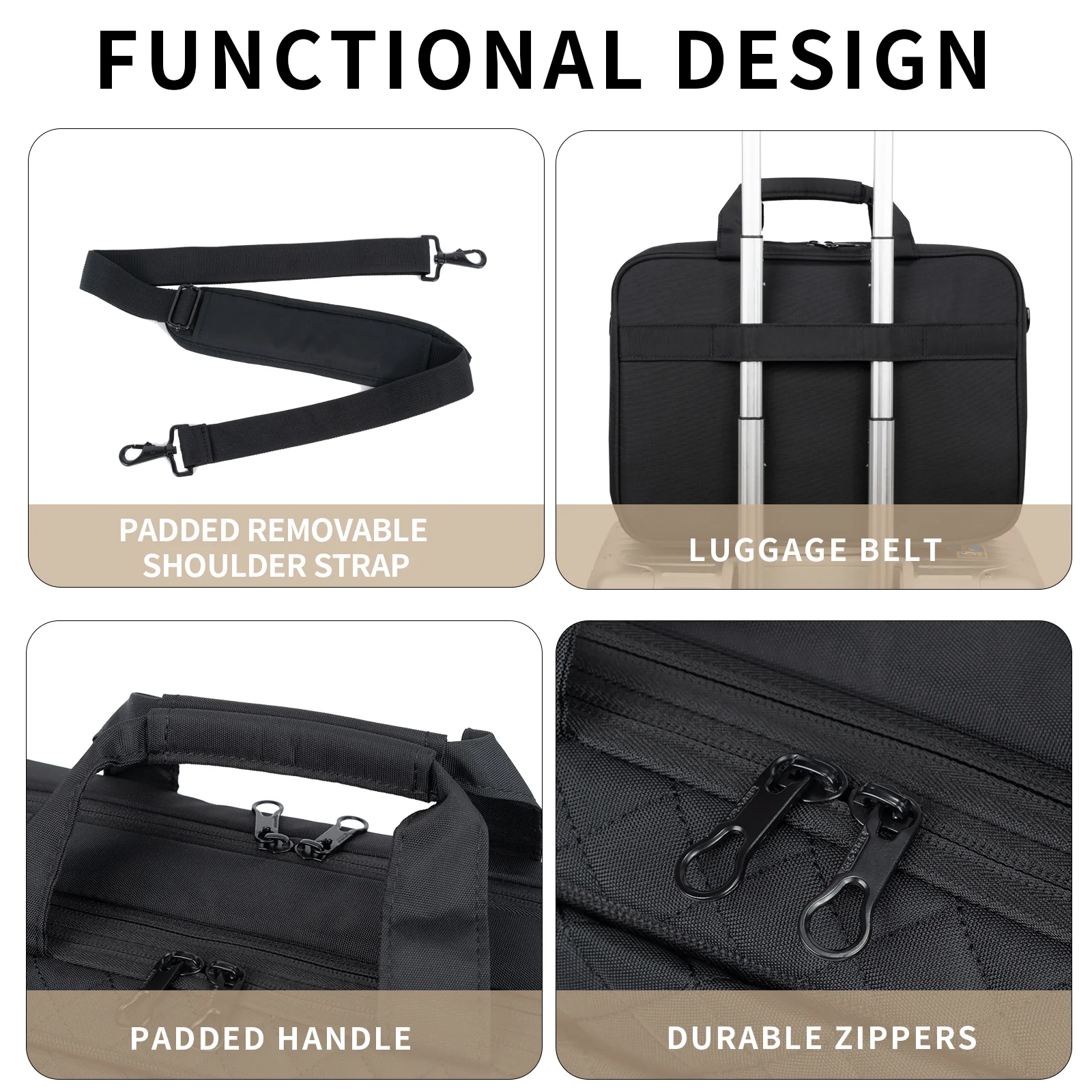 KROSER 17" TSA-Friendly Laptop Briefcase - Image 6