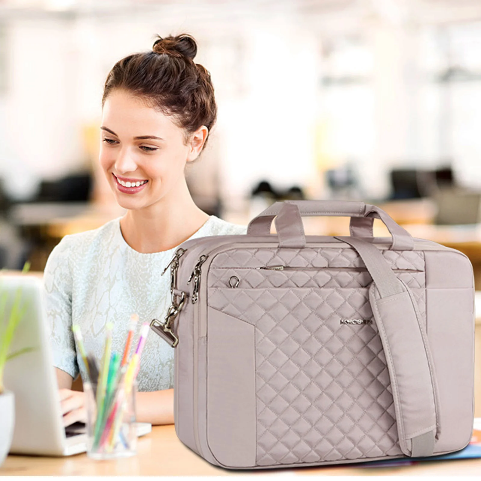 KROSER 17" TSA-Friendly Laptop Briefcase - Image 7