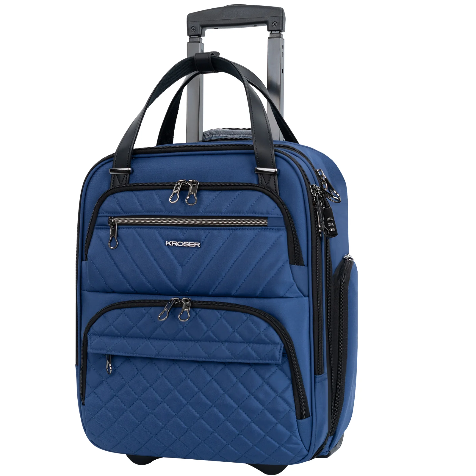 KROSER 16" Underseat Carry-On Suitcase with Laptop Compartment - Image 4